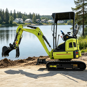 Mini-excavatrice multifonctionnelle de 1,8 tonne, mini-pelle sur chenilles, moteur EPA, petite pelle mécanique de construction, livraison gratuite - Product Image 1