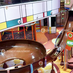 Grand équipement de terrain de jeu intérieur commercial <span class=keywords><strong>Jeux</strong></span> de terrain de jeu intérieur doux Aire de jeu pour enfants équipée d'une grande matrice de toboggan Vortex - Product Image 6