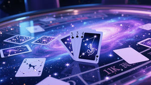 นิยายวิทยาศาสตร์สไตล์ดวงดาวบนท้องฟ้าที่โรแมนติกไพ่โป๊กเกอร์พราวสำหรับการ์ดเกมโอกาสที่กำหนดเอง - Product Image 3