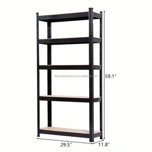 Étagères durables à 5 niveaux, étagère de rangement en métal, système d'étagères modulaires pour la cuisine, l'entrepôt et le <span class=keywords><strong>garage</strong></span> - Product Image 2