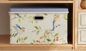 Grande boîte de rangement pour vêtements et couettes, boîte organisatrice pliable - Product Image 2