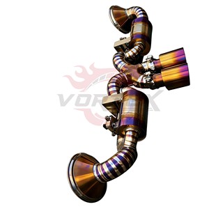ท่อไอเสียแบบ Catback วัสดุไทเทเนียมเกรด 5 ขนาด 1.2 มม. ยี่ห้อ Vortex สำหรับรถ Porsche 992 GT3 4.0L ปี 2022-2025 สีฟ้าเบิร์น พร้อมวาล์ว ระบบติดตั้งโดยตรง รับประกัน 24 เดือน - Product Image 5