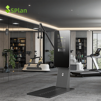 Máquina de Ejercicio Multifuncional Inteligente para el Hogar, Unisex, SPlan, Principalmente para Ejercicios de Brazos, con Espejo de Fitness para Uso Doméstico