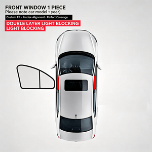 Tendina Parasole per Finestrini Auto su Misura, Doppio Strato, Oscurante Totale, Protezione UV e Isolamento Termico, Accessori Auto - Product Image 6