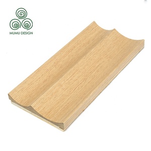 MUMU Piastrelle 3D Contemporanee in <span class=keywords><strong>Legno</strong></span> Massiccio Curvato e Scanalato, Strisce Adesive in <span class=keywords><strong>Legno</strong></span> per Pareti - Product Image 4
