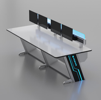 Prix d'usine Kesino Console de salle de commande ergonomique en métal de nouvelle conception Console d'opérateur de centre de commande de diffusion