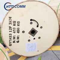 Cable de Fibra Óptica GYTA53 G652D para Exteriores, con Tubo Suelto, Blindado con Cinta de Aluminio, 12/24/48 Hilos, Revestimiento de PE Negro, Garantía de 5 Años