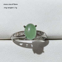 Bague en pierre naturelle 100% authentique (Aigue-marine, Aventurine verte, Améthyste) pour Hommes et Femmes, ajustable et inaltérable, idéale pour les fêtes et comme cadeau