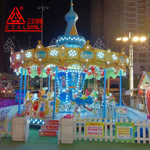 Manège pour enfants à 16 places, utilisation intérieure/extérieure, pour la maison, le centre commercial, équipement de parc d'attractions, carrousel, manège à chevaux - Product Image 5