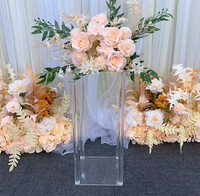 Support à fleurs moderne de luxe en acrylique, centre de table de mariage, décorations pour fêtes de mariage
