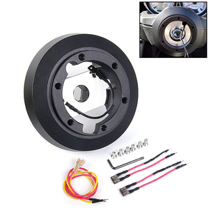 Adaptador de Liberación Rápida para Volante 193H, 118 mm PCD, Aleación de Aluminio Negra para Ford Focus Fiesta, Mejora de Retrofit - Product Image 3