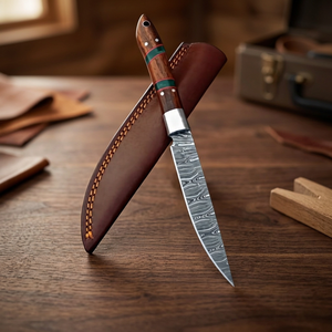 Hand Forged Damascus Fishing Knife Outdoor <b>Camping</b> <b>Kitchen</b> Utility Knives Wholesale - Product Image 3