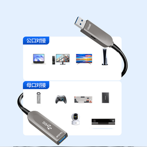 <span class=keywords><strong>Cable</strong></span> Adaptador de Extensión <span class=keywords><strong>USB</strong></span> de Fibra Óptica de 30M 50M, <span class=keywords><strong>Cable</strong></span> de Transmisión de Datos <span class=keywords><strong>USB</strong></span> Tipo A de 10Gbps, <span class=keywords><strong>Cable</strong></span> Híbrido <span class=keywords><strong>USB</strong></span> <span class=keywords><strong>3.0</strong></span> AOC de 10 Metros - Product Image 2