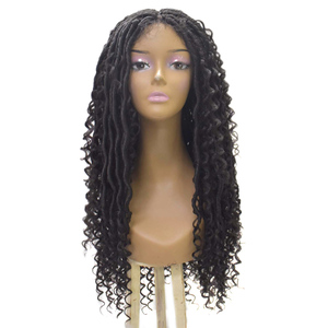 Nouveautés Vente en Gros Perruque Dreadlocks en Dentelle Synthétique Faux Locs Mambo Twist Sans Colle Pré-épilée Bohème Crochet Tresses en Boîte Dread Lock - Product Image 4