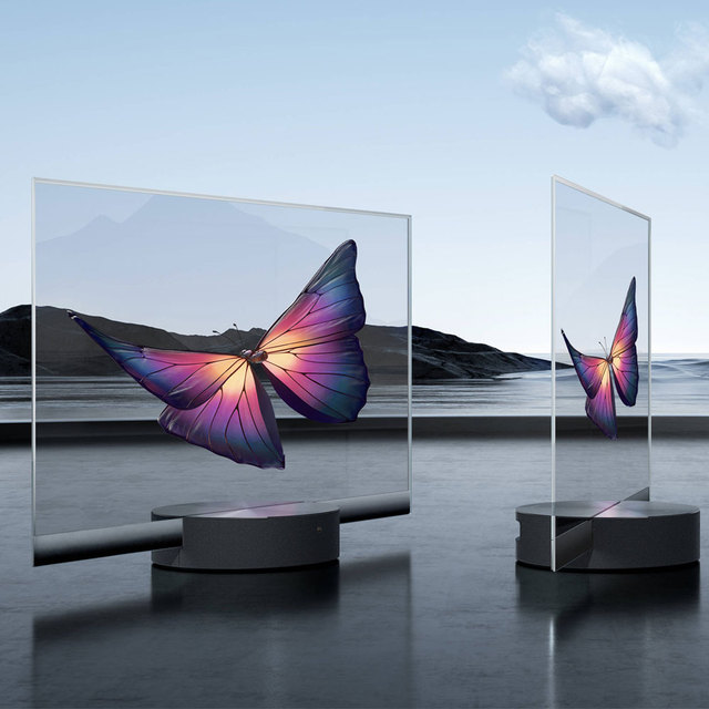 New Design Transparent Screen Display Oled Window11 Double Size 55 Inch Transparent OLED Display