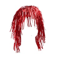 Peluca de Fiesta Disco de PVC Colorida para Mujer, Disfraz, Baile de Máscaras, Decoraciones de Escenario, Baile, Carnaval, Decoraciones de Fiesta de Seda