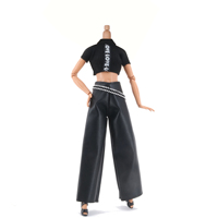 Nouvelle poupée en peluche à succès, jouet doux, éducatif, robe de mode rose, vêtements mignons, manteau, pantalon, jupe, costume