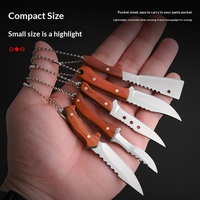 Roestvrijstalen 3CR13 mini-vouwmes outdoor survival camping sleutelhanger makkelijk mee te nemen fruit snijder pakketopener DIY hout OEM