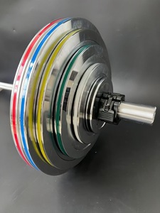 Premium Electroplated Steel Bumper Plates 1.25-25kg High Quality Anti-Slip Durable <b>Weight</b> Plate <b>Set</b> Commercial Gym Training - Product Image 5