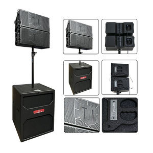 Scène extérieure professionnelle haut-parleurs de réseau de ligne de 15 pouces système de sonorisation d'église caisson de basses de klaxon de concert - Product Image 4