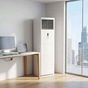 Climatiseur sur pied 36000 BTU à fréquence variable - Refroidissement et chauffage puissants, économes en énergie, pour usage domestique et hôtelier - Product Image 1