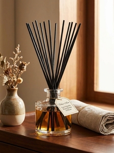 Dekor Asia Eco-Friendly <b>Reed</b> Rattan <b>Diffuser</b> Sticks with Customizable Diameter 3mm x 200mm Home Use Model RRD02 - Black Color - Product Image 4