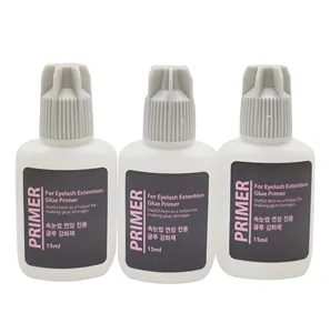 Korea Original Eyelash Extension Glue Primer Cleanser 15ml Clear Lash Glue Primer Non-irritation Wholesale Adhesive Cleanser
