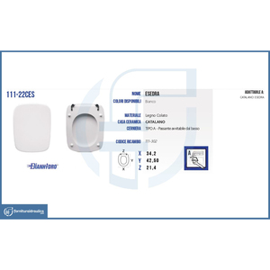 Abattant de toilettes moderne pour Catalano Esedra Vase, fermeture douce, en urée, bambou, bois, plastique PP, Renato Balestra, pour salle de bain - Product Image 3