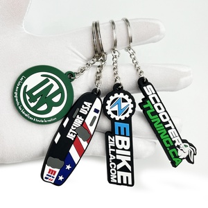 Factory Custom High Quality Basketball Football Silicone Keytag NFL CF Keyring Cartoon Animal 2D 3D Soft PVC Rubber Keychains