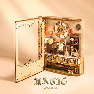 IIECREATE marco de fotos divertido más caliente 2802 <span class=keywords><strong>libro</strong></span> mágico DIY <span class=keywords><strong>casa</strong></span> de muñecas en miniatura rompecabezas de madera - Product Image 6