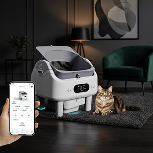 Toilette automatique pour chat entièrement fermée, directement de l'usine - Product Image 1