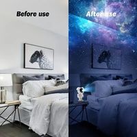 Prix imbattable : Projecteur robot LED laser moderne avec télécommande, alimentation USB, veilleuse intelligente