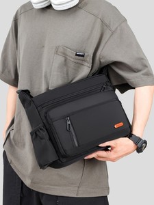 Sac bandoulière homme personnalisé avec logo, tendance, en tissu PU haut de gamme, léger, imperméable et antivol, idéal pour l'été et le printemps - Product Image 5
