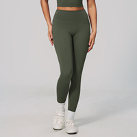 Leggings de yoga personnalisés à effet froncé, leggings de yoga taille haute, pantalons de fitness pour femmes, leggings d'entraînement