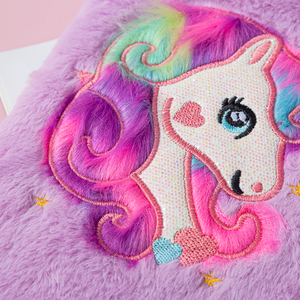 Cuadernos <span class=keywords><strong>de</strong></span> princesas <span class=keywords><strong>de</strong></span> unicornio personalizados para niños, agenda <span class=keywords><strong>de</strong></span> felpa, productos nuevos, 2021 - Product Image 2