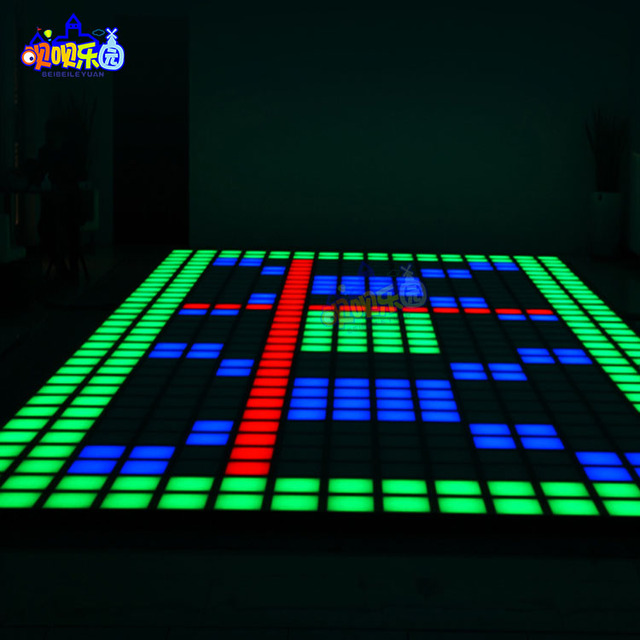 ODM Wholesale BeiBei Brand ABS Interactive Active Game Led Floor Tiles for Gyms Play Areas Malls & Theme Parks