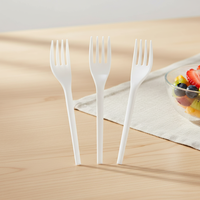 Greenday Compostable CPLA Bestek Vorken Wegwerp Biologisch Afbreekbare Vork Aangepaste Kleur 6inch/6.5inch CPLA Vork voor Fruit Taart