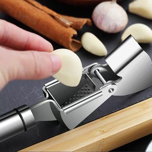 Easy Clean Stainless Steel Home Gadgets <b>Vegetable</b> <b>Tool</b> Garlic Crusher Masher Garlic Press - Product Image 2