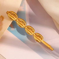 Pinces à cheveux pour femmes-Mode estivale-Bijoux en acier inoxydable plaqué or-Étoile de mer-Conque-Design élégant-Cheveux d'inspiration océanique