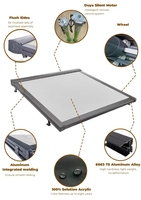 Auvent pliant horizontal facile à installer pour toit, auvent rétractable personnalisé pour balcon, pergola et véranda