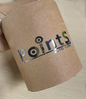 Autocollant de logo personnalisé en métal