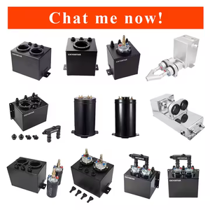 燃料サージポットタンク2Lアルミニウムレーシングカー044外部燃料ポンプ付きAN6旋回 - Product Image 6