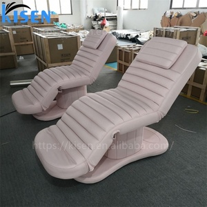 Kisen Hot Sale Pink White Classic Comfortable Massage 3 Motor <b>Table</b> Bed Tattoo Furniture Facial Adjustable Height Beauty Chair - Product Image 6