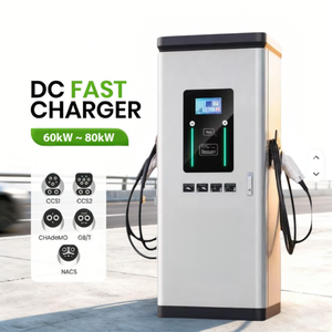 สถานีชาร์จรถยนต์ไฟฟ้าแบบติดตั้งบนพื้น ขนาด 60kW 80kW สำหรับการชาร์จเร็วพิเศษในพื้นที่สาธารณะ - Product Image 4