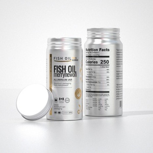 Recyclable Air-Tight Aluminum Fish Oil Bottle Metal Cans Product - Product Image 1