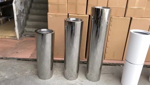 Vườn Chậu & trồng sang trọng trong nhà lớn kim loại cao thanh lịch trồng tầng gương bạc Bình - Product Image 2