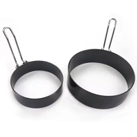 Moule à œufs et crêpes antiadhésif de 7 et 10 cm, pour la cuisine, pour faire des œufs frits