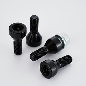 Boulons de roue antivol de haute qualité, 10 pièces, pour <span class=keywords><strong>BMW</strong></span> 4 + 1, boulons de roue ronds de sécurité en acier, 36136786419 avec code - Product Image 2