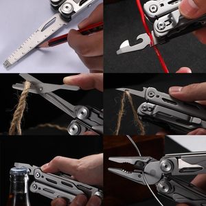 Multitool avec verrouillage de sécurité 440A Pince en acier inoxydable <span class=keywords><strong>Outil</strong></span> de poche Coupe-fil et ciseaux à ressort pour l'extérieur - Product Image 3