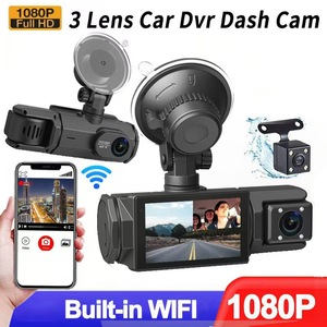 Nouvelle caméra embarquée haute définition 1080P à triple objectif, vision nocturne à 170 degrés, affichage simultané, caméra de recul, WiFi pour téléphone portable - Product Image 1